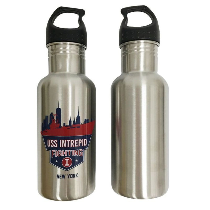 USS Intrepid Fighting I Stainless Steel Water Bottle