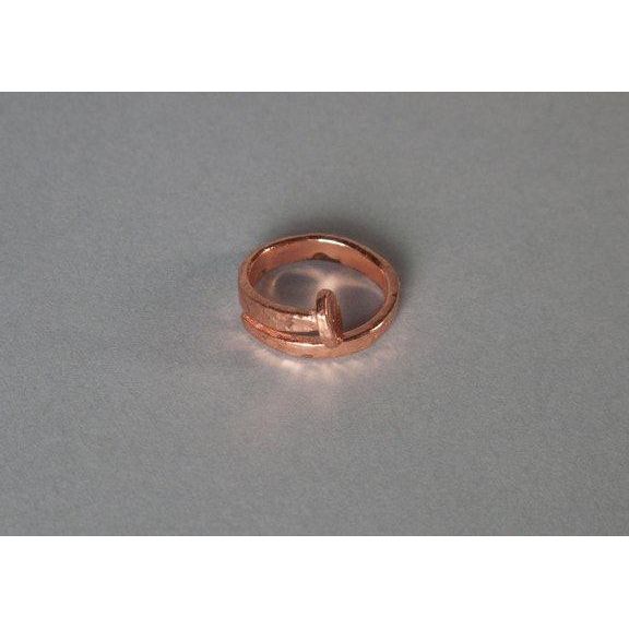 USS Constitution Reclaimed Copper Nail Ring jewelry