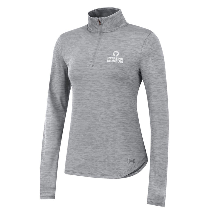 Intrepid Museum Under Armour Women's Long Sleeve 3/4 Zip Tech Shirt