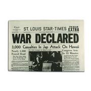 War Declared Newspaper 1941 World War 2