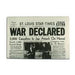 War Declared Newspaper 1941 World War 2