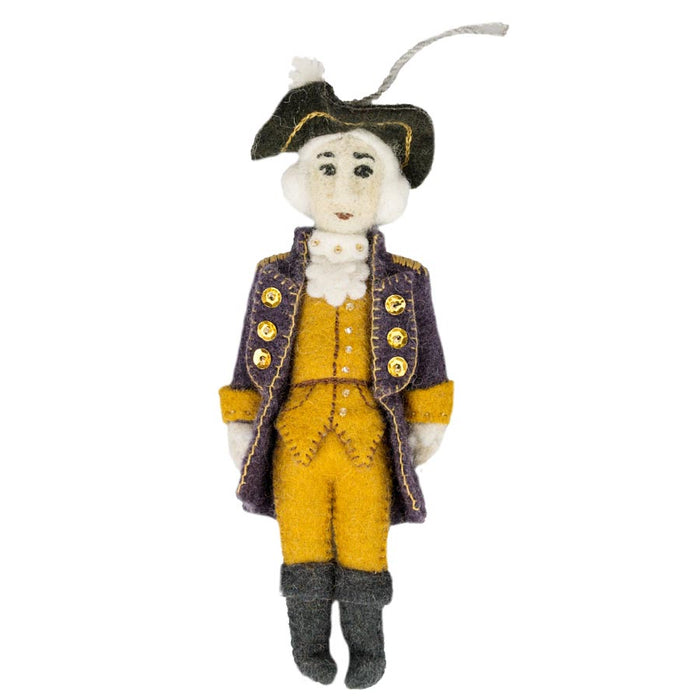 George Washington Felt Christmas Ornament
