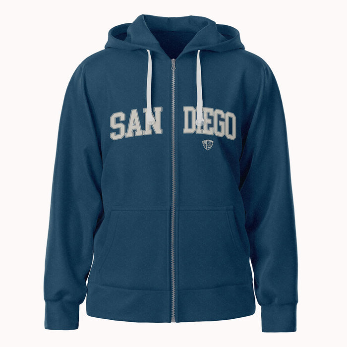 USS Midway Museum Icon Zip-Up Hooded Sweatshirt