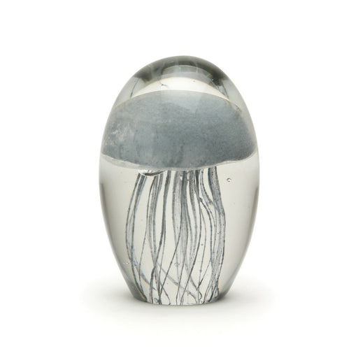 glow in the dark Jellyfish hand blown Glass Paperweight