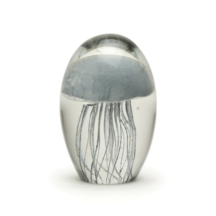 glow in the dark Jellyfish hand blown Glass Paperweight
