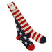 Ladies Knee High American Flag Socks
