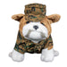 US Marine Corps Woodland Camo Chesty Bulldog Stuffed Animal