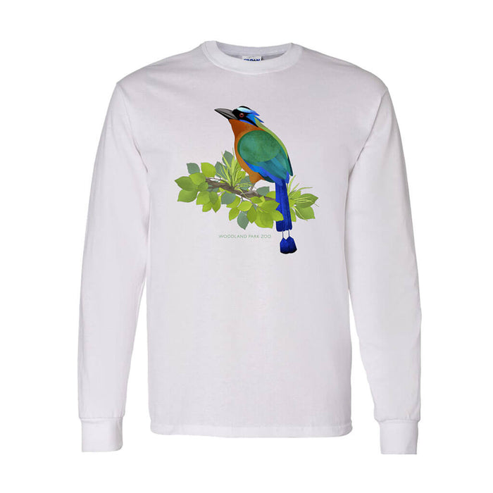Woodland Park Zoo Blue-Crowned Motmot Long Sleeve T-Shirt