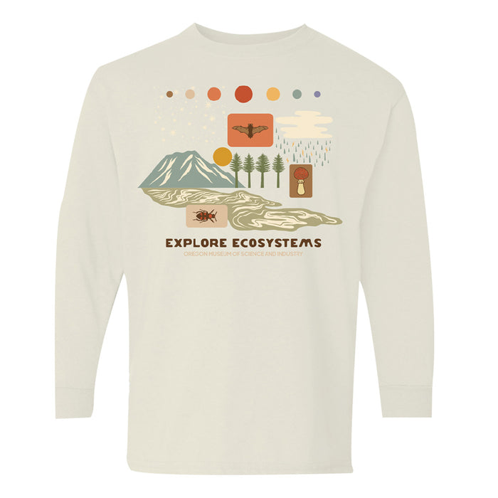 Oregon Museum of Science and Industry Explore Ecosystems Youth Long Sleeve T-Shirt