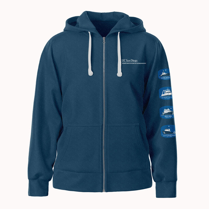 Birch Aquarium Scripps Zip-Up Hooded Sweatshirt
