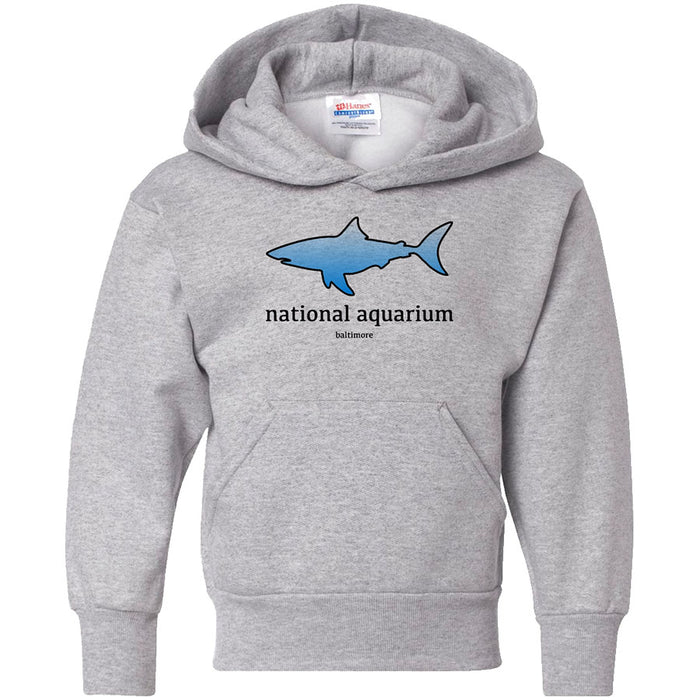 National Aquarium Kids Hoodie Logo with Blue Shark