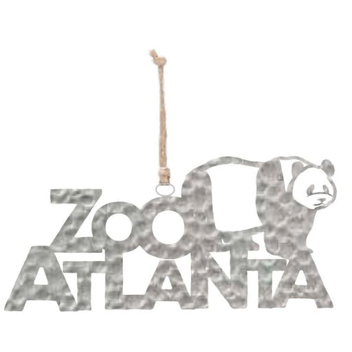Stainless Steel Zoo Atlanta Panda Christmas Ornament
