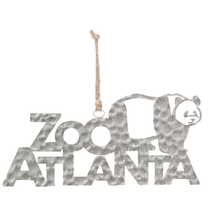 Stainless Steel Zoo Atlanta Panda Christmas Ornament