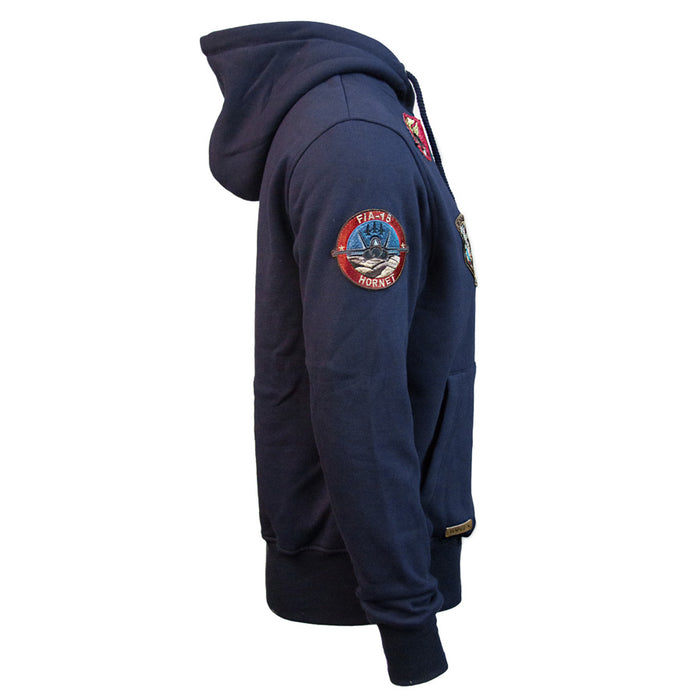 Adult Top Gun Official Hoodie with Patches